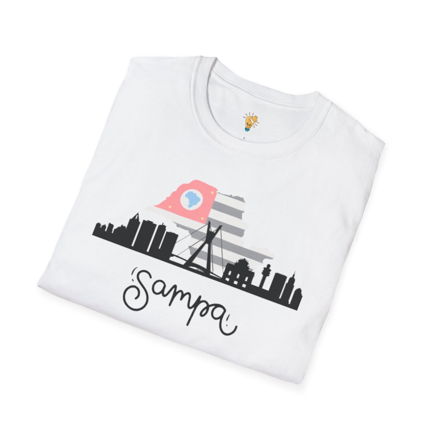 'Sampa' Unisex Softstyle T-Shirt - Trendy Cityscape Design for Travel Lovers