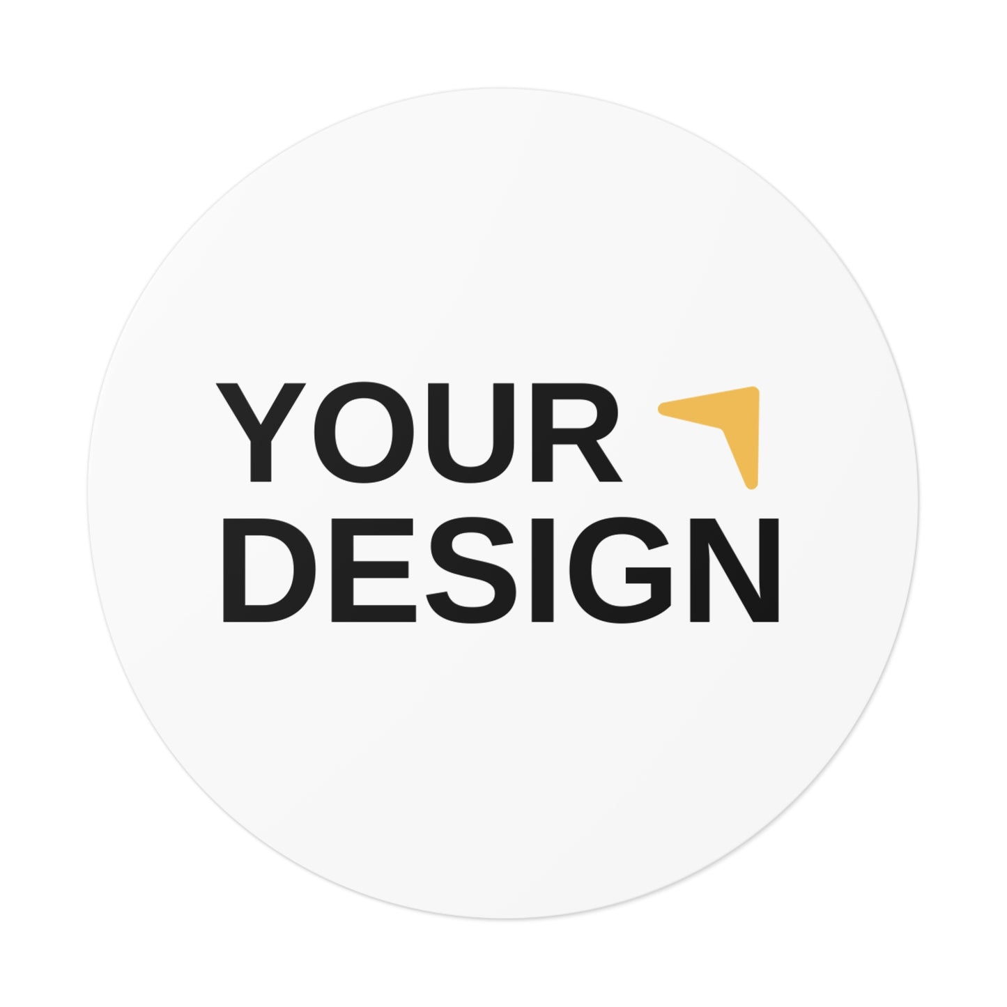 Custom Round Vinyl Stickers - Personalize Your Design