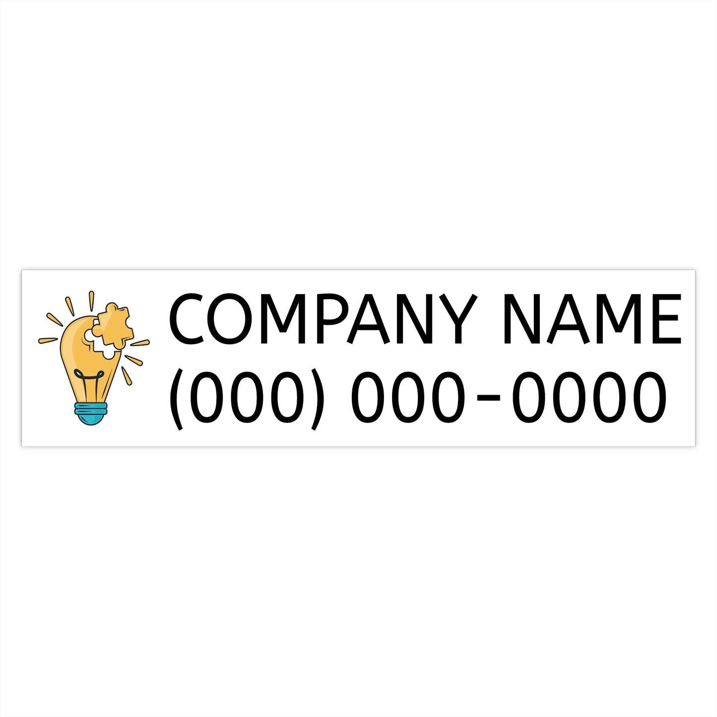 Custom Business Bumper Stickers | Personalized Logo & Contact Info