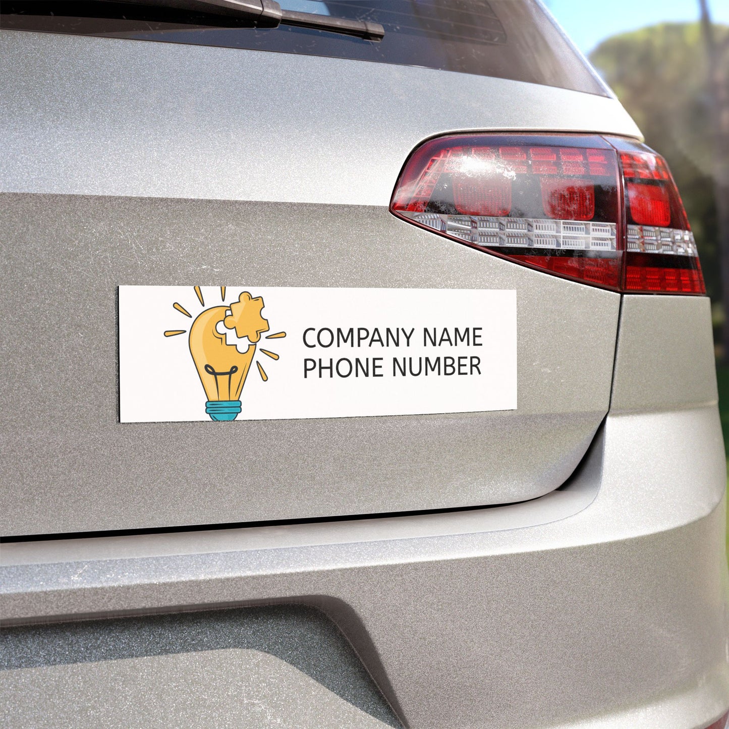 Custom Car Magnet - Promote Your Business with Logo & Contact Info