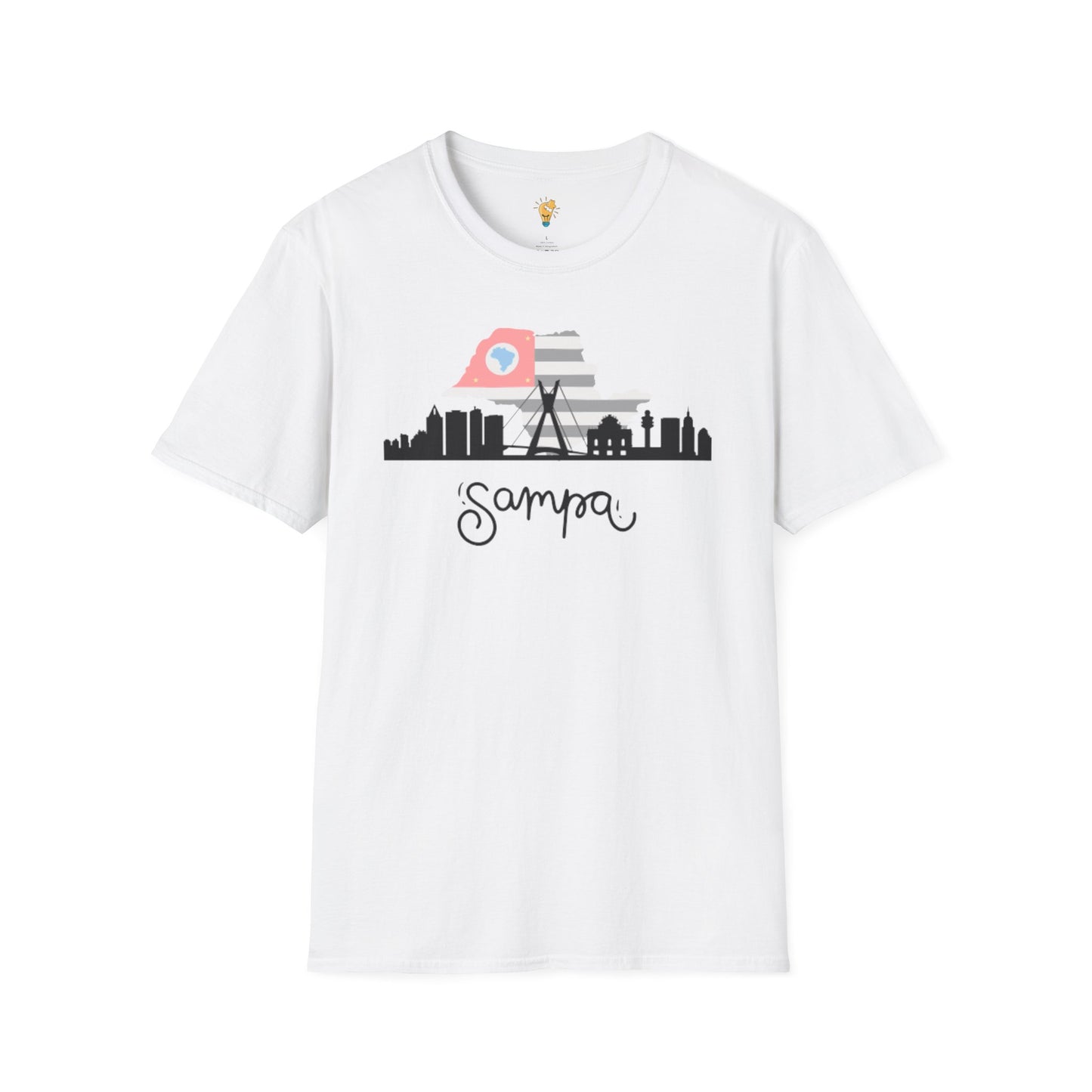 'Sampa' Unisex Softstyle T-Shirt - Trendy Cityscape Design for Travel Lovers