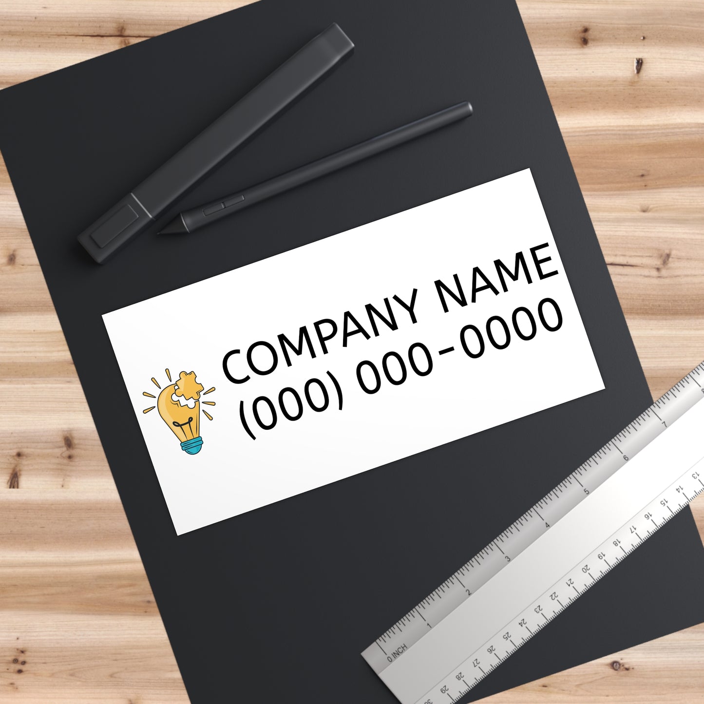 Custom Business Bumper Stickers | Personalized Logo & Contact Info