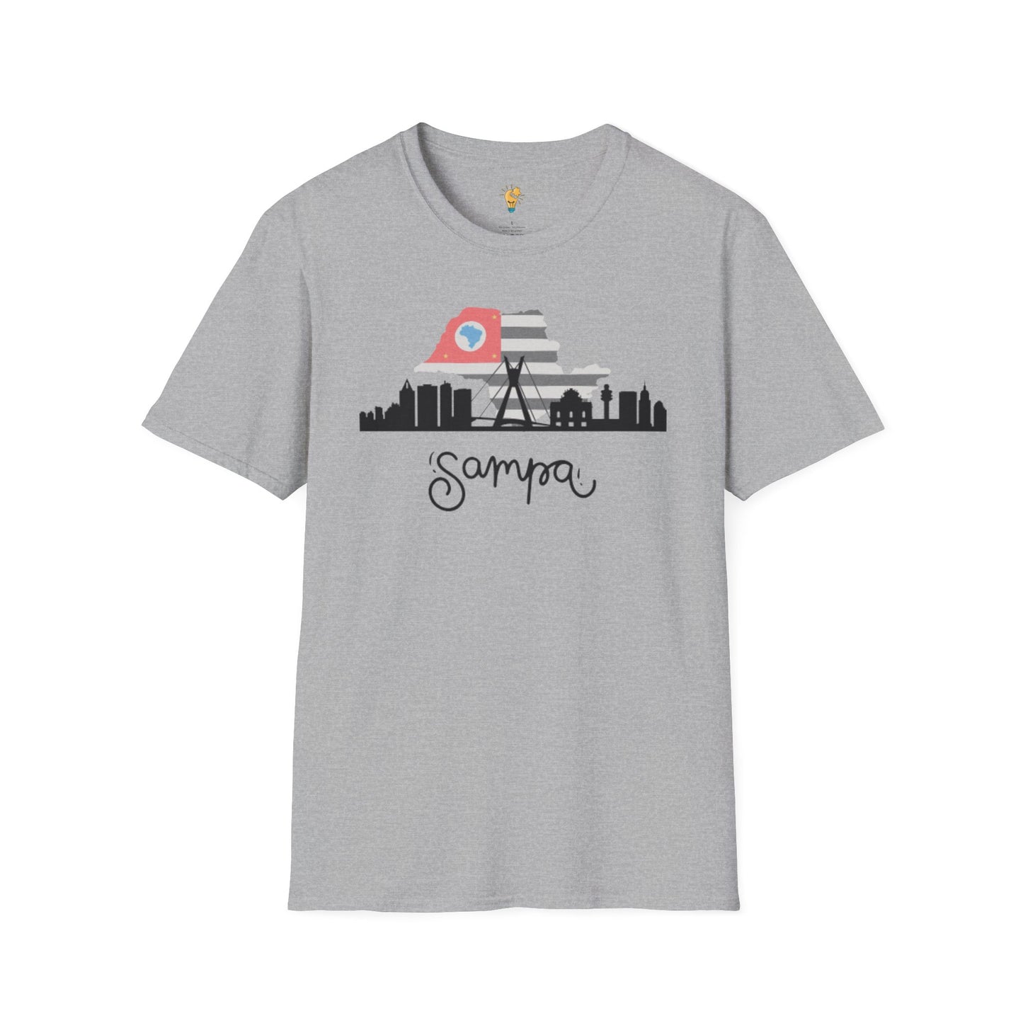 'Sampa' Unisex Softstyle T-Shirt - Trendy Cityscape Design for Travel Lovers