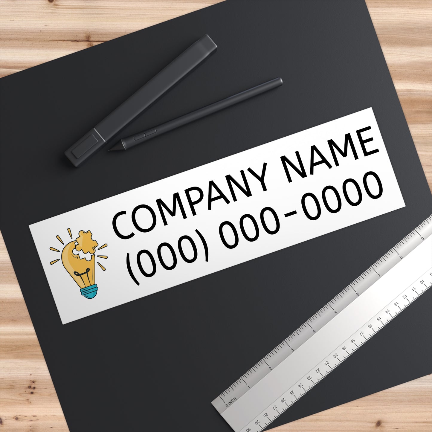 Custom Business Bumper Stickers | Personalized Logo & Contact Info