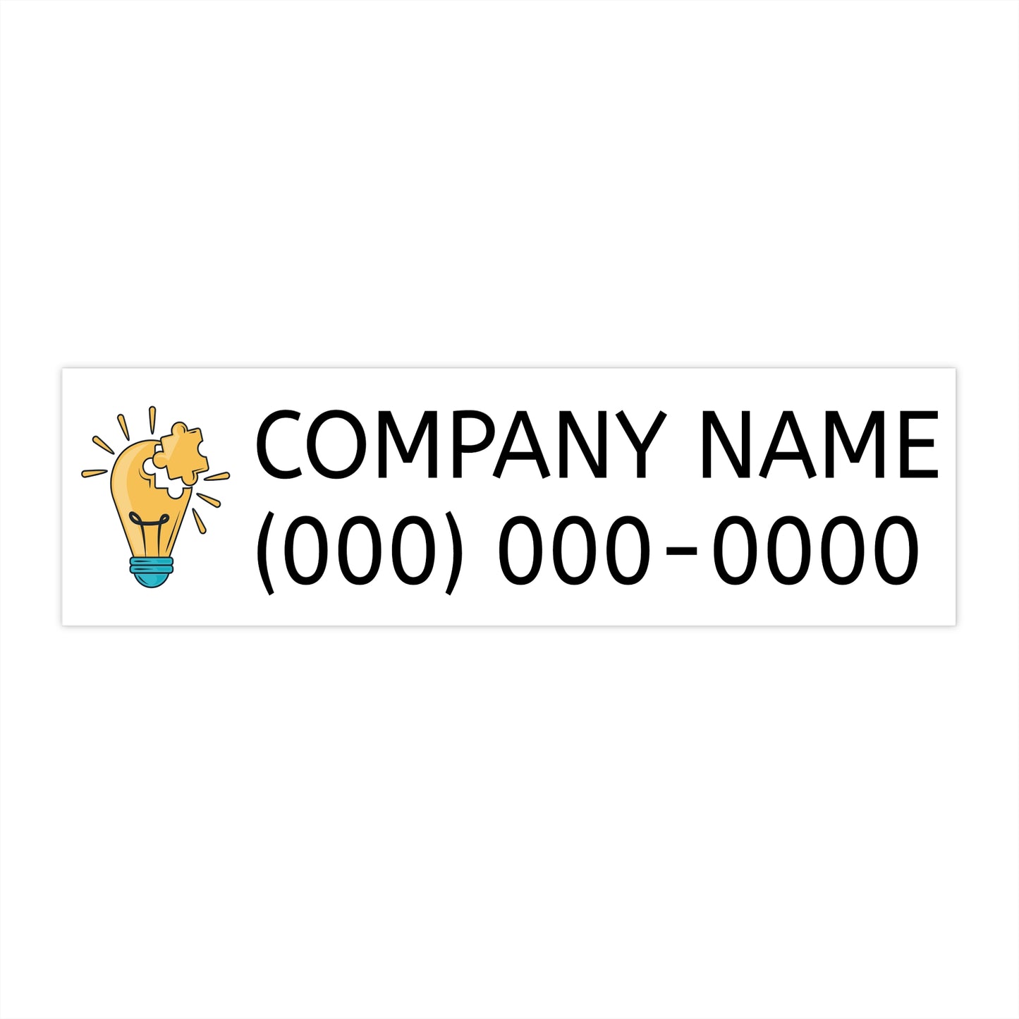 Custom Business Bumper Stickers | Personalized Logo & Contact Info