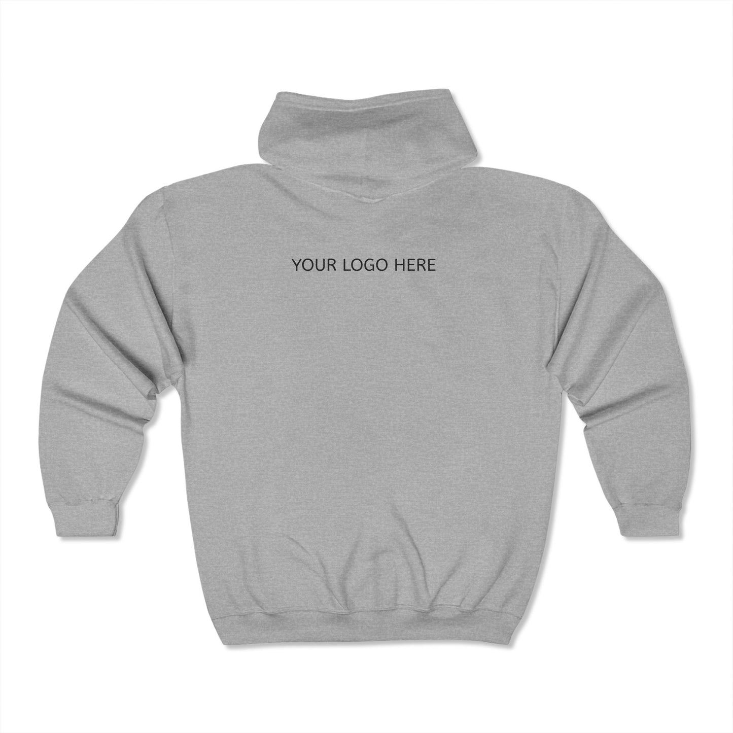 Custom Logo Heavy Blend Full Zip Hoodie for Comfort and Style