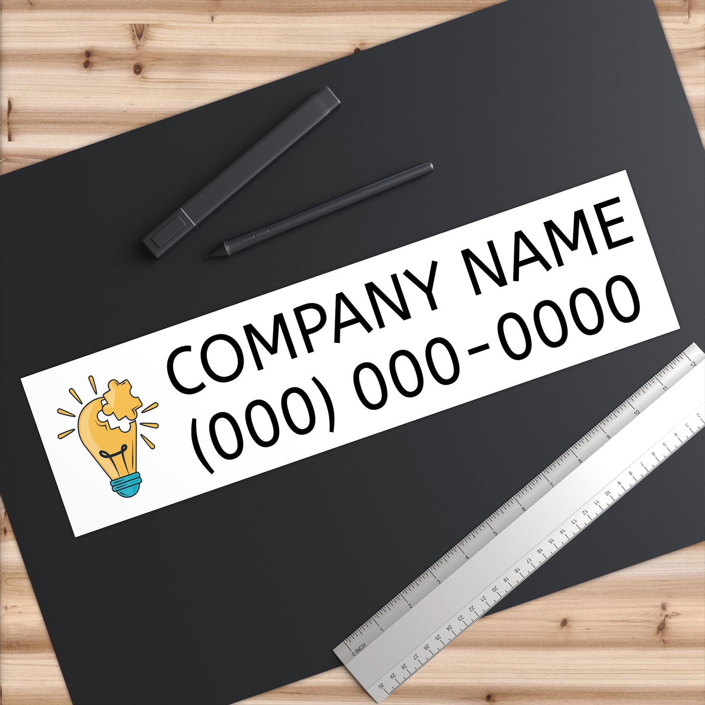 Custom Business Bumper Stickers | Personalized Logo & Contact Info