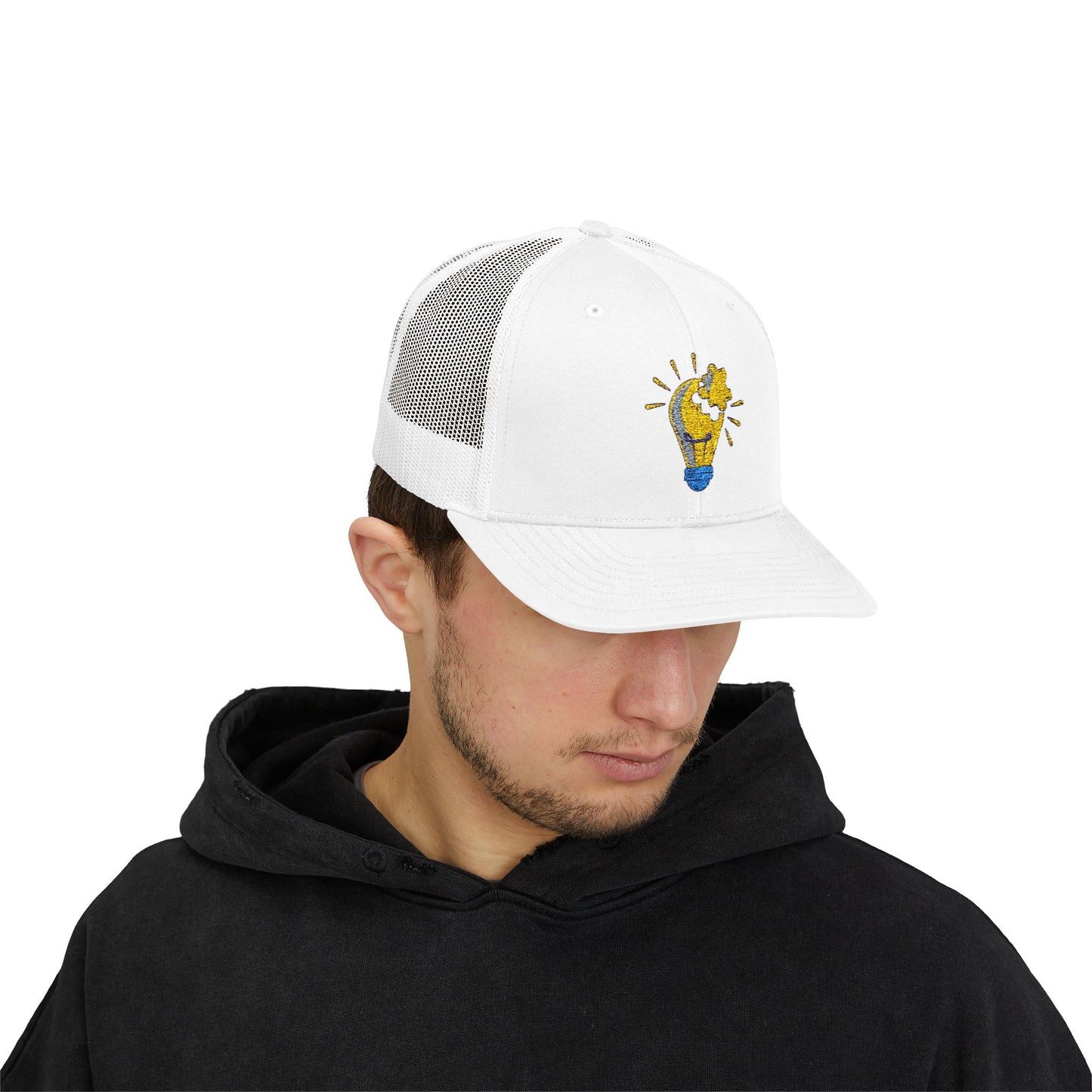 Creative Lightbulb Snapback Trucker Cap | Bright Idea Hat for Innovators