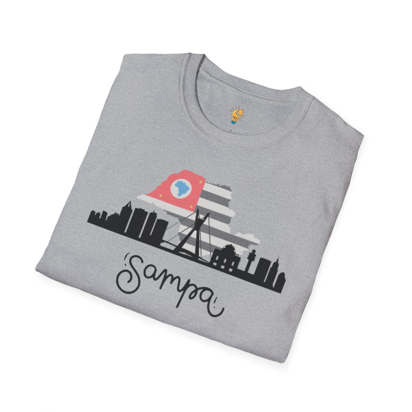 'Sampa' Unisex Softstyle T-Shirt - Trendy Cityscape Design for Travel Lovers