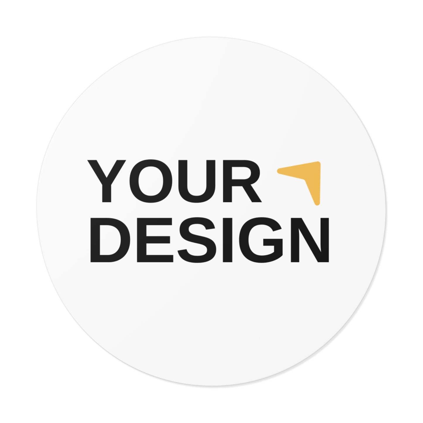 Custom Round Vinyl Stickers - Personalize Your Design