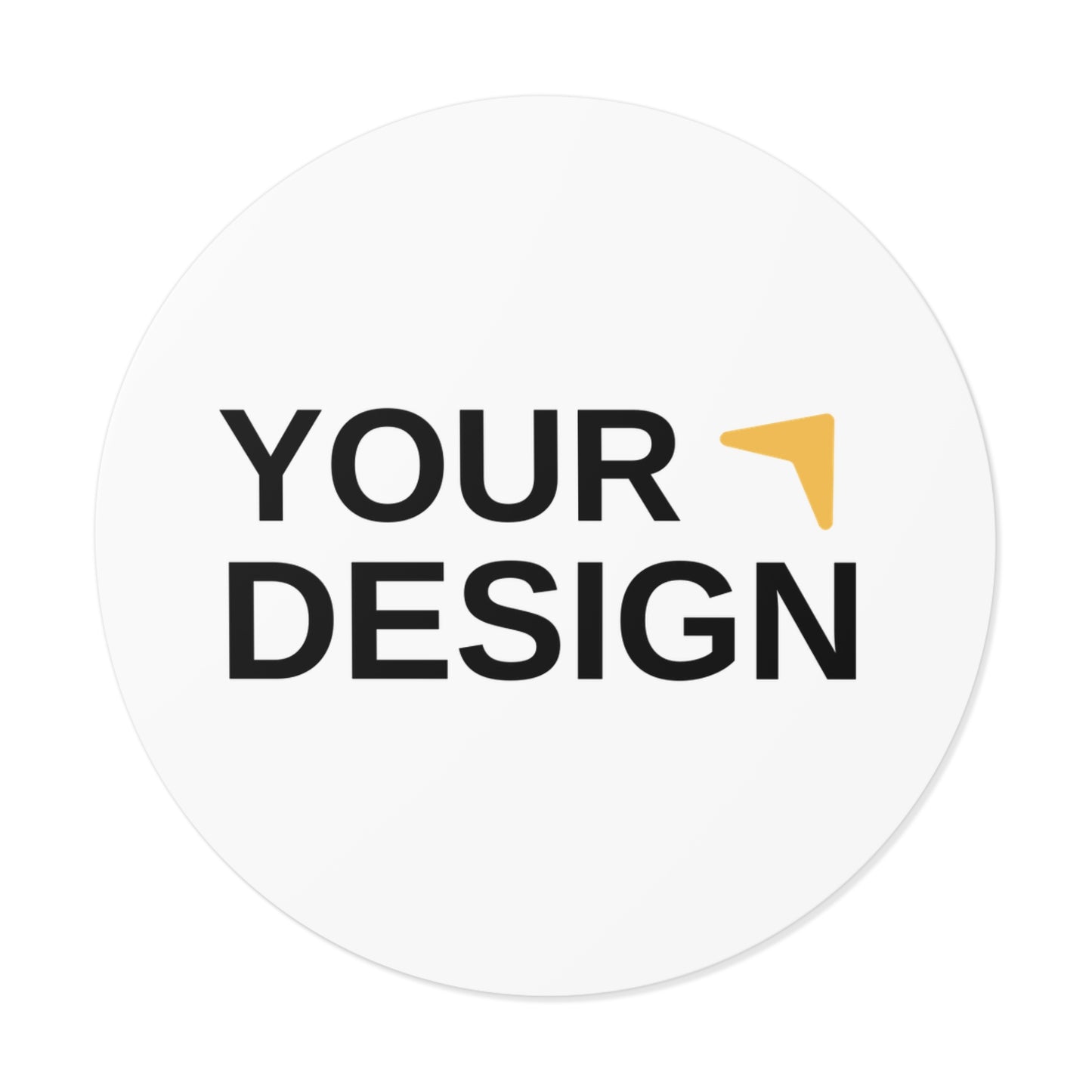 Custom Round Vinyl Stickers - Personalize Your Design